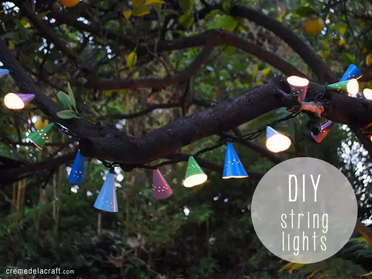 Birthday string lights DIY