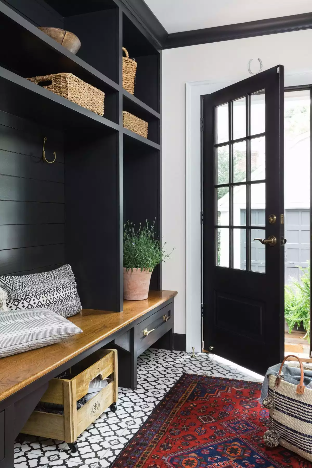 Black French Doors and Trim