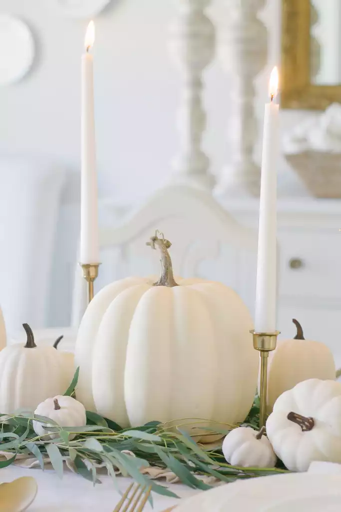 Chalk Painted Pumpkins