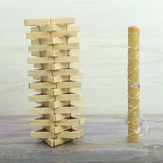 Clothespin Lamp Using LED Lights