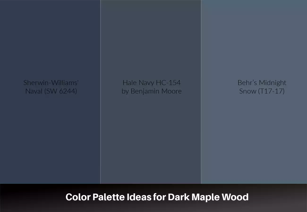 Color Palette Ideas for Dark Maple Wood