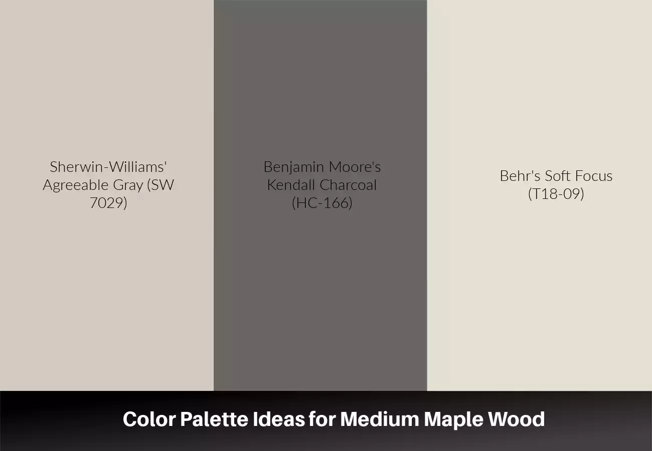 Color Palette Ideas for Medium Maple Wood