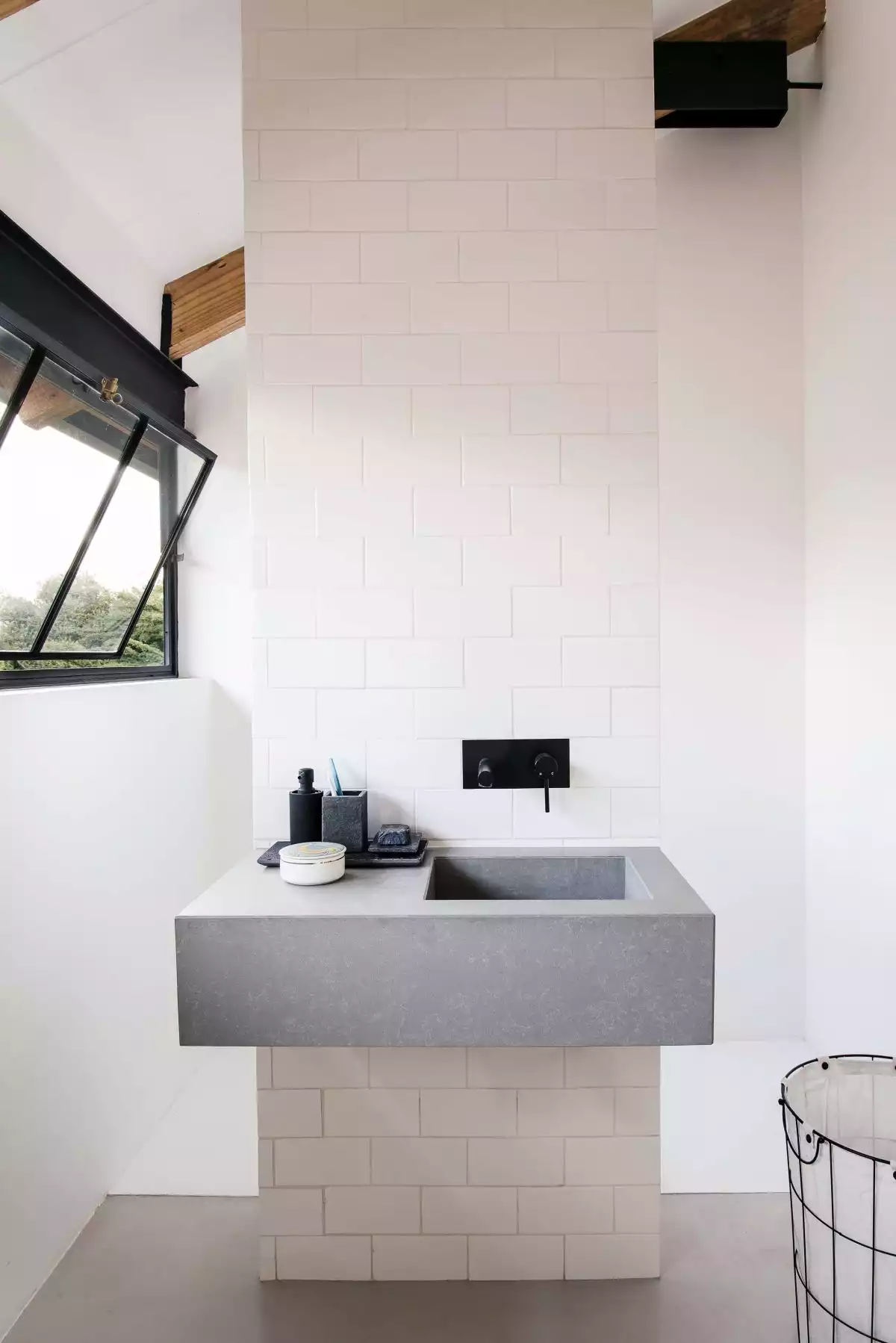 The gabled roof makes the spaces look extra welcoming and cozy, even the large ones that have high ceilings