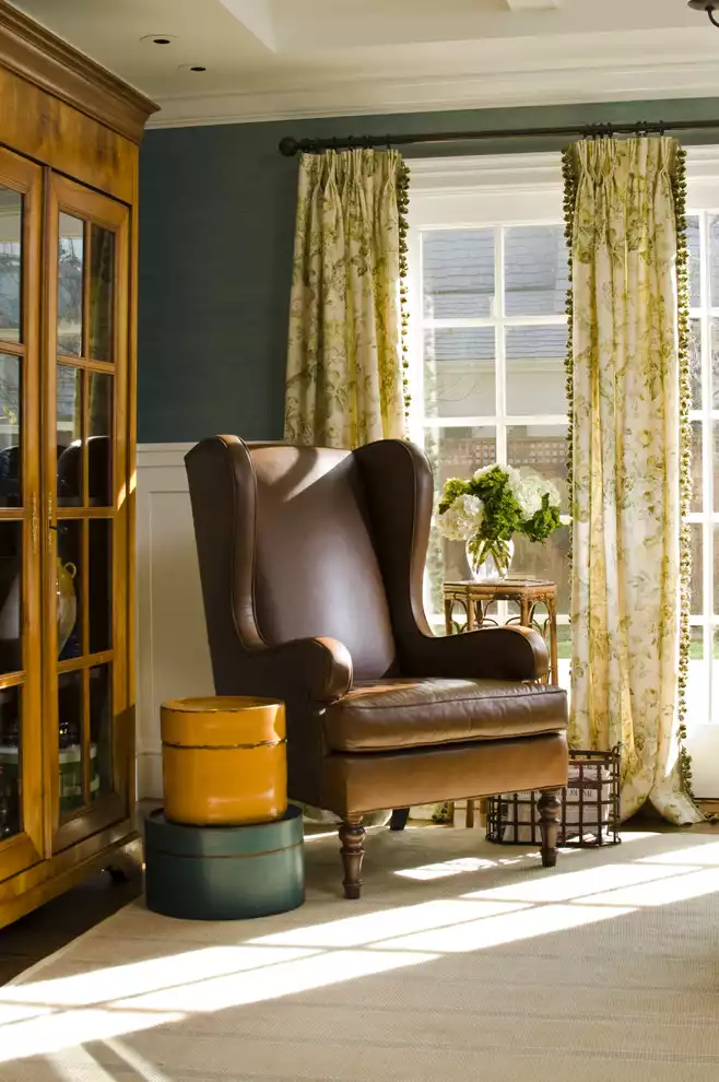 Country Cottage Curtains in Living Room Design