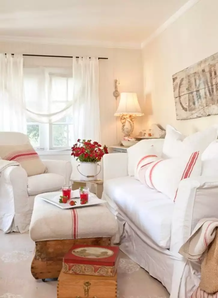 Country Style Living Room Curtain Ideas