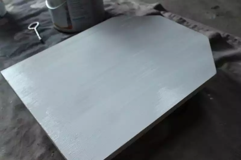 DIY Chalkboard Tombstone - primer dry