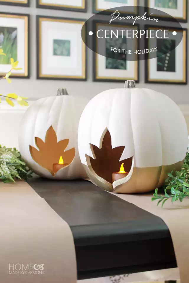 DIY pumpkins for table centerpiece