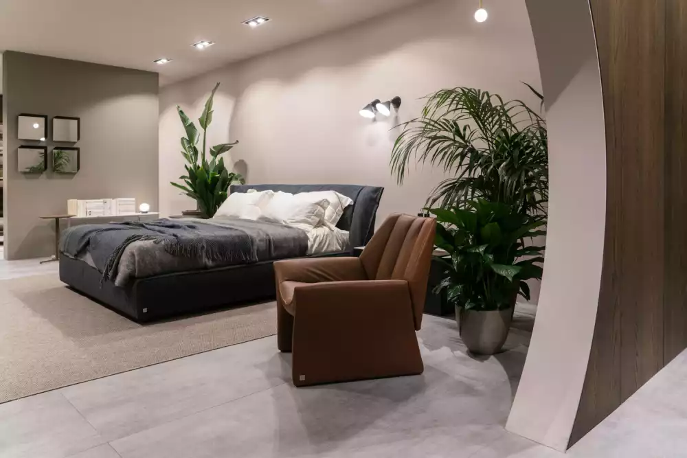 Decorate a bedoom with modern pieces of furniture
