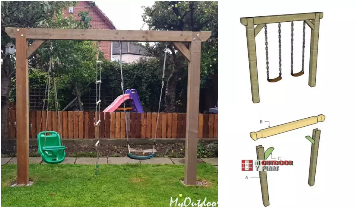 Easiest Two-Post Swing Set Plan