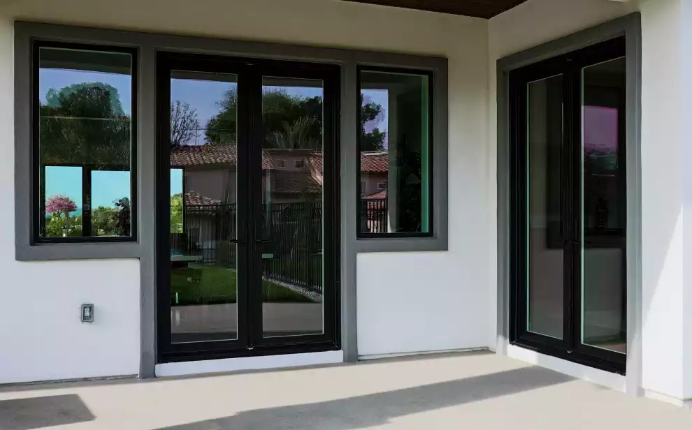 Exterior Black Vinyl French Doors