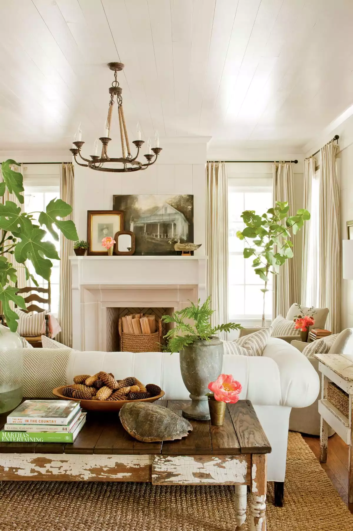 Farmhouse Country Curtains for Living Room Spaces