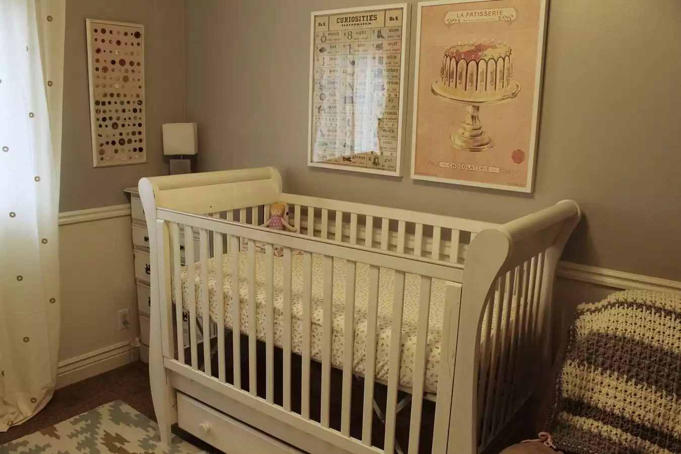 Finished DIY Crib Sheet