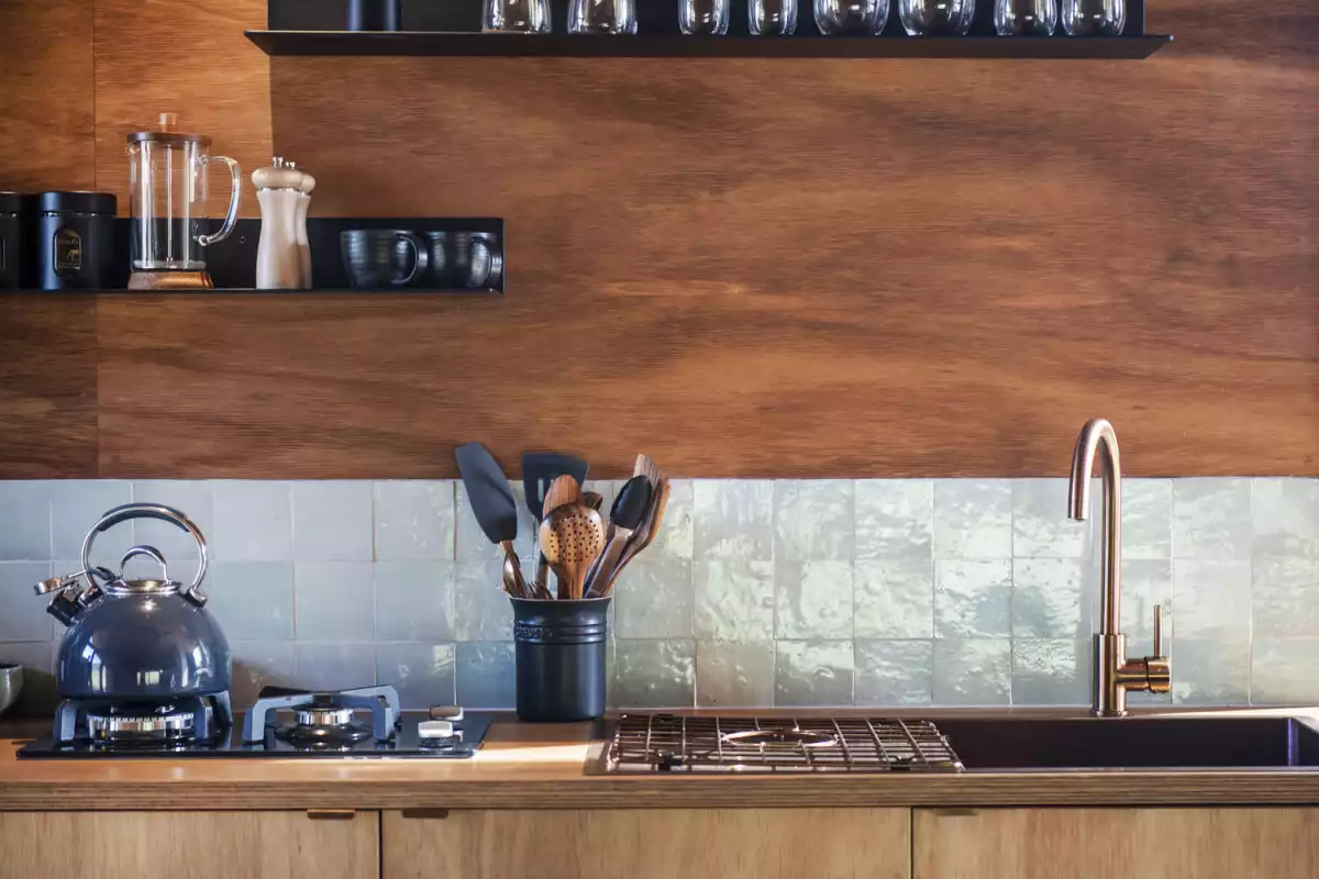 The interior design also prioritizes open and airy spaces and an eclectic aesthetic