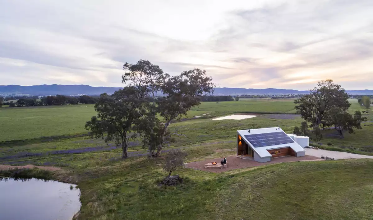 The building has a small footprint and minimal impact on the the site and the surrounding landscape