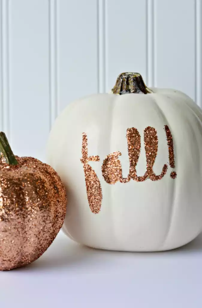Glitter Pumpkin Signs