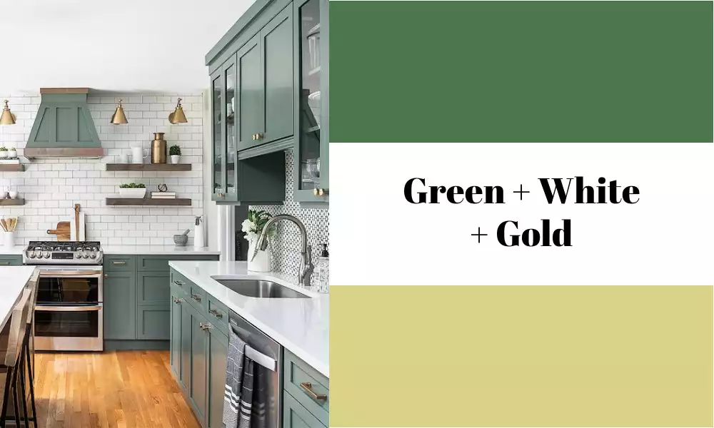 Green + White + Gold