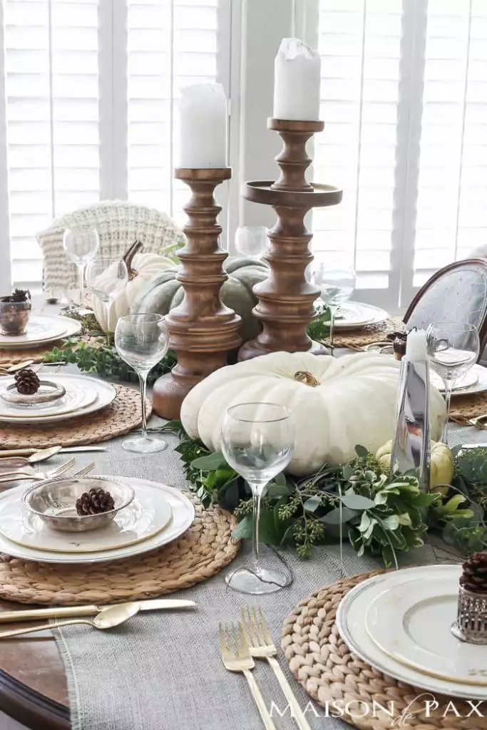 Large Pumpkin Table Display