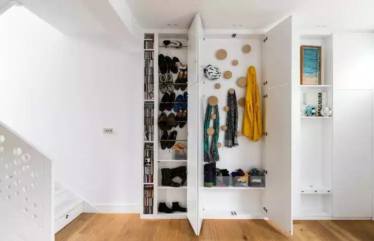 Hallway and entryway hidden storage ideas