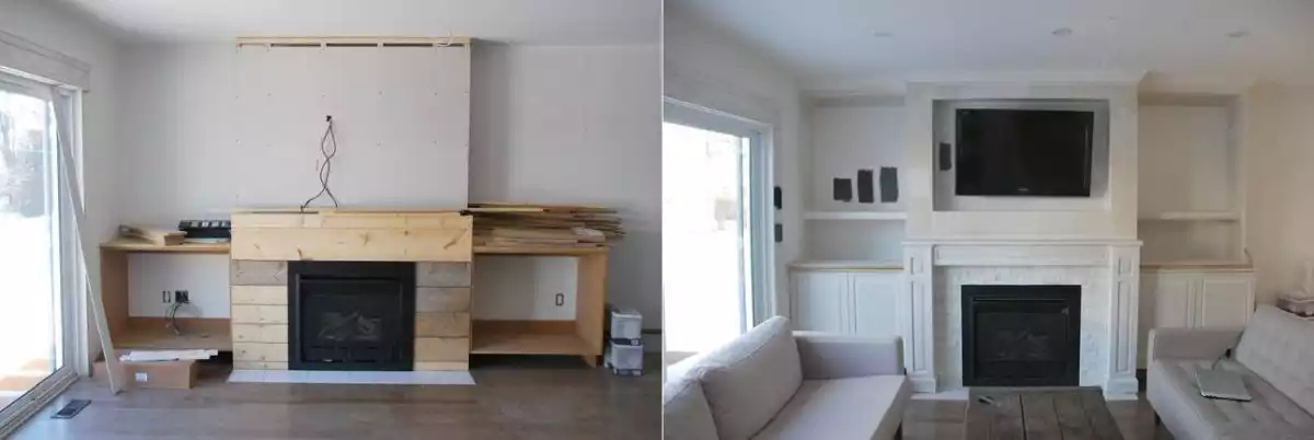 How to build a fireplace for living room