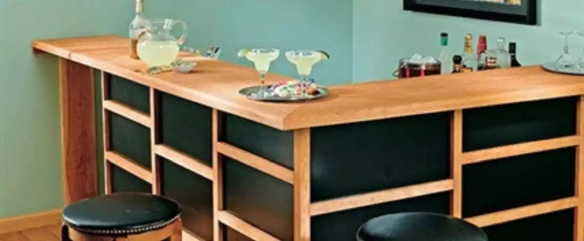 L-Shaped Bar Plans