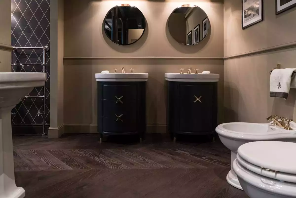 Luxury two bathroom vanities used for master bathroom