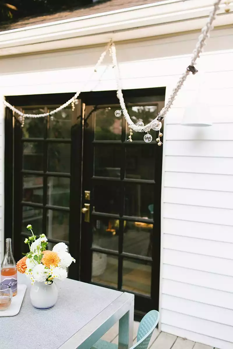 Cozy Backyard Patio Lights