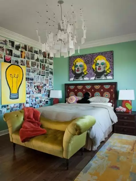 Marilyn Monroe interior design green