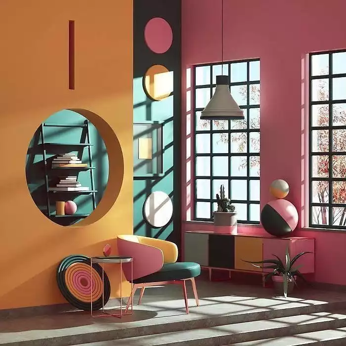 Memphis Style with Softer Colors