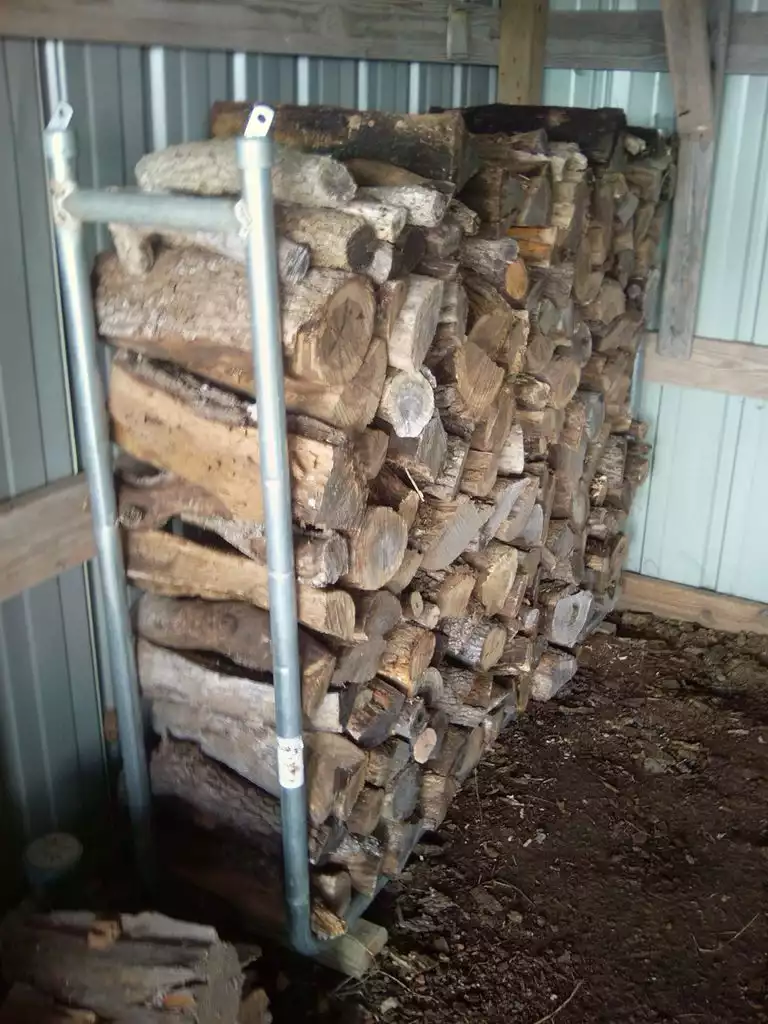 Steel pipes firewood