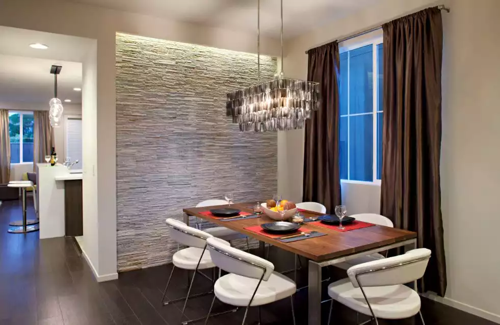 Retro modern dining area