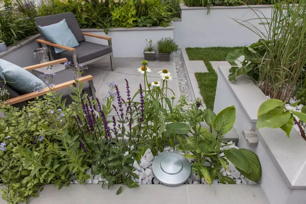 Modern furniture for garden design