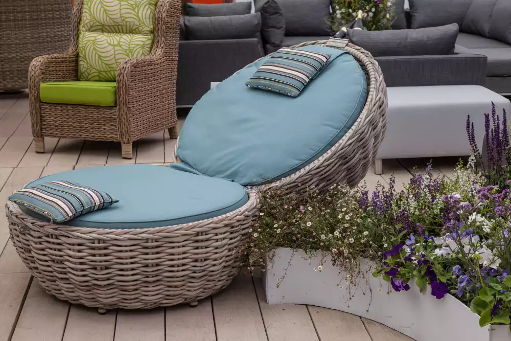 Modern rattan furniture