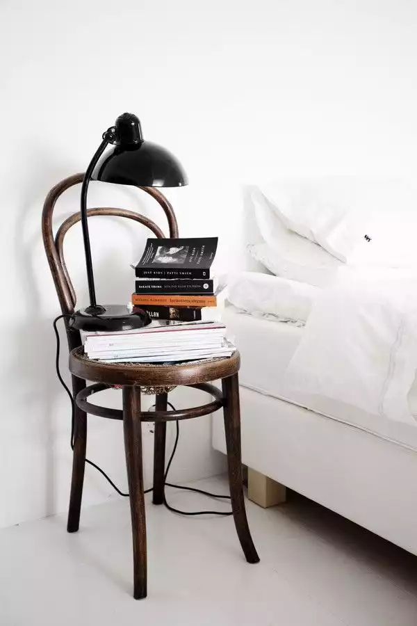 A repurposed vintage chair
