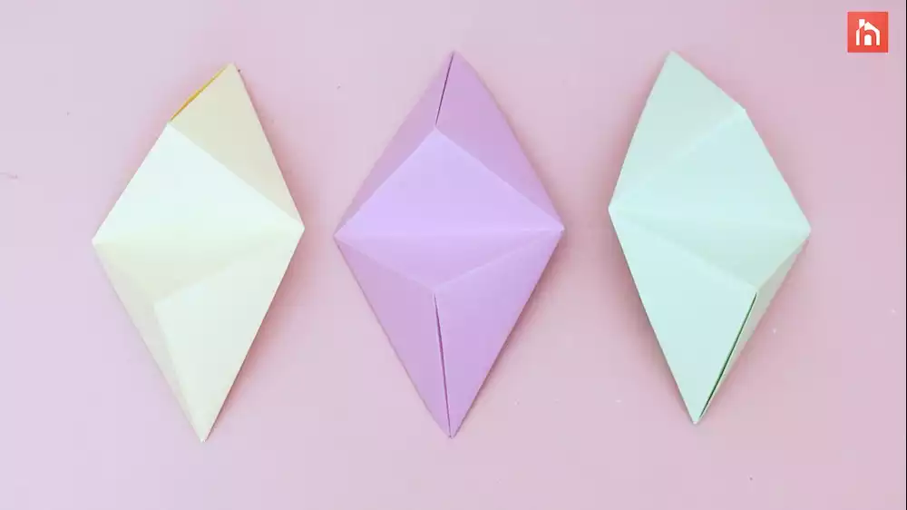 Origami paper wall decor 21
