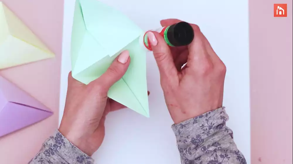 Origami paper wall decor 22