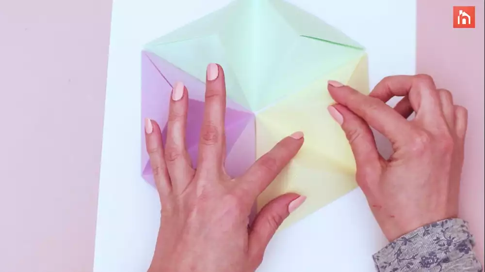 Origami paper wall decor 24