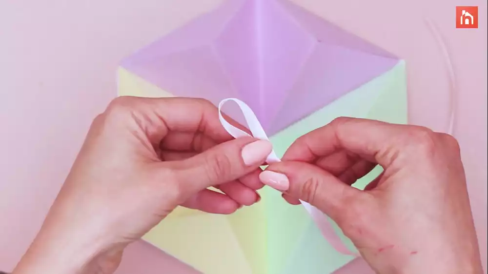 Origami paper wall decor 27