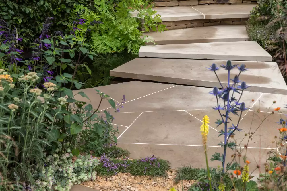 Outdoor design concrete stairs