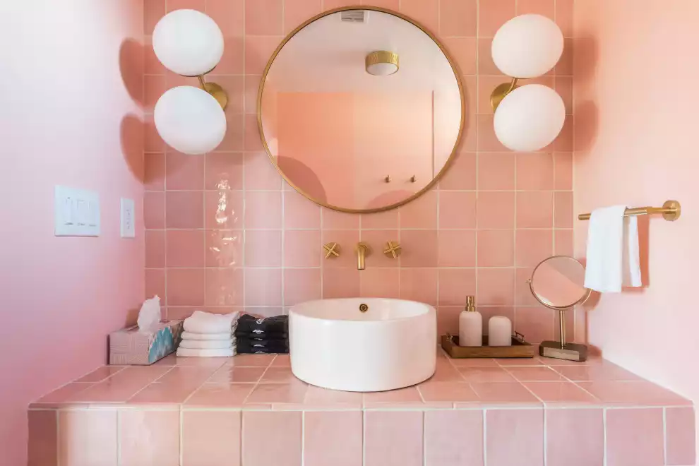 Pink Bathrooms in home decor trends