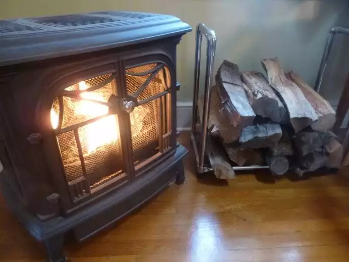 Small pipes fire wood rack