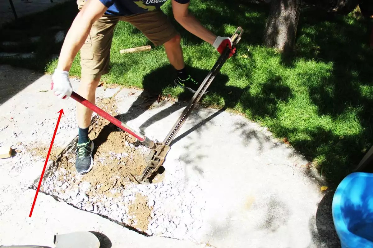 Best Way to Remove Concrete Slabs on a Patio step 7