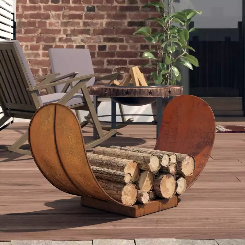 Ramiro Rustic Firewood Log Rack