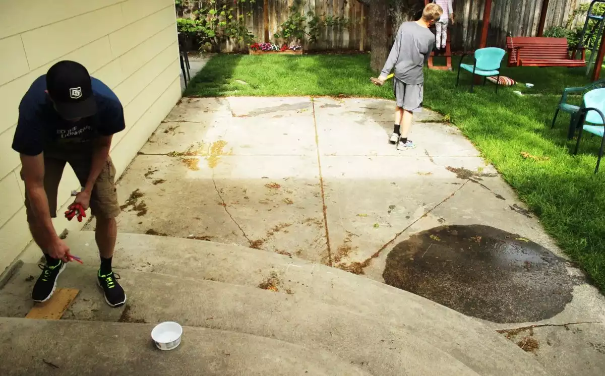 Best Way to Remove Concrete Slabs on a Patio from backyard
