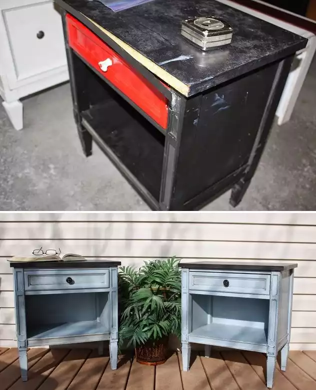 Repainted nighstand tutorial