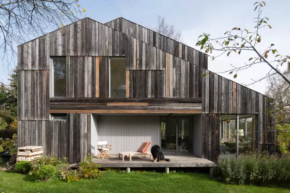 Russian organic barn-style home