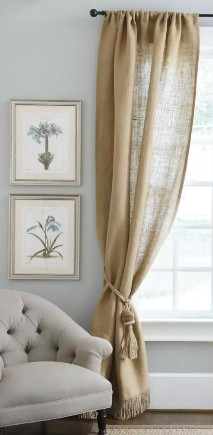 Rustic Country Curtains for Living Room Windows