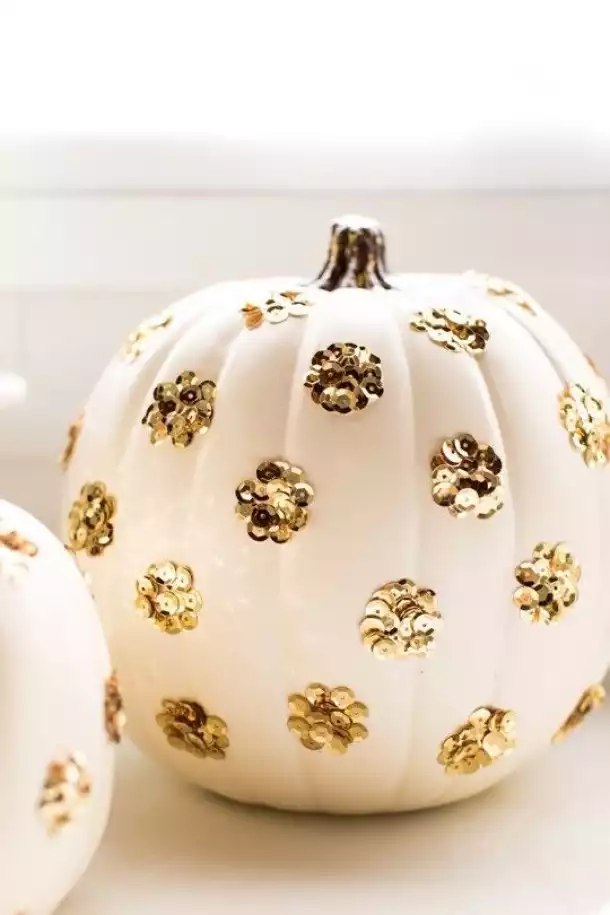 Sequin Polka Dot Pumpkins
