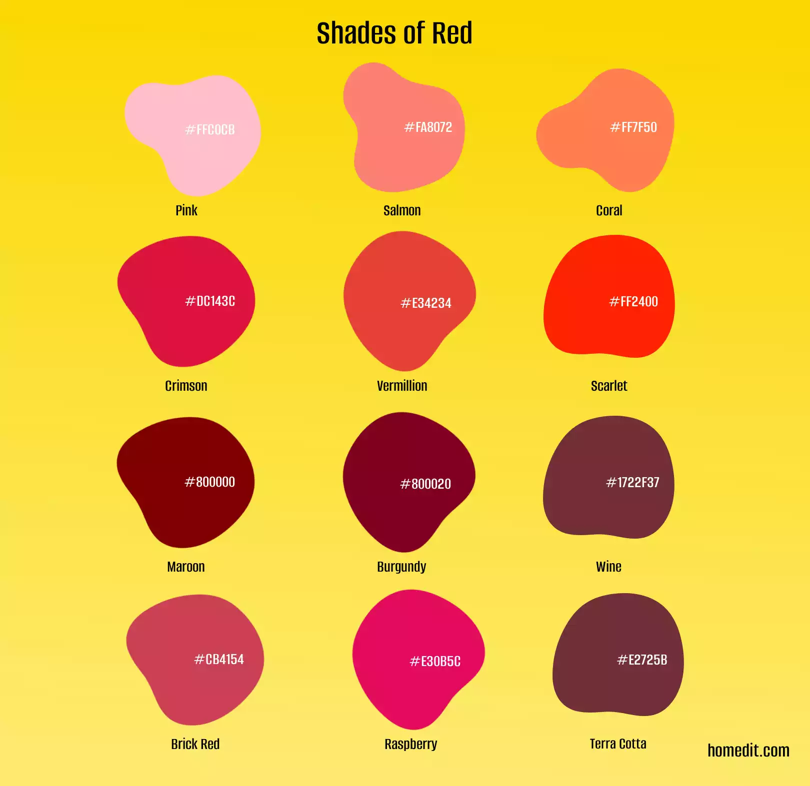 Shades of red