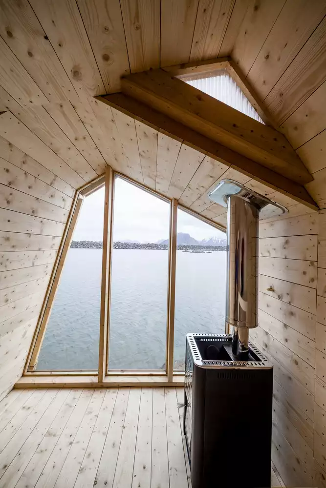 Student Build Design In Norway lake view