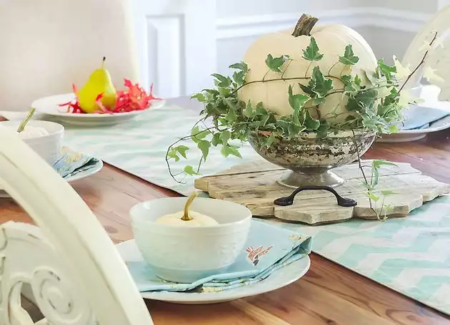 Single Pumpkin Centerpiece